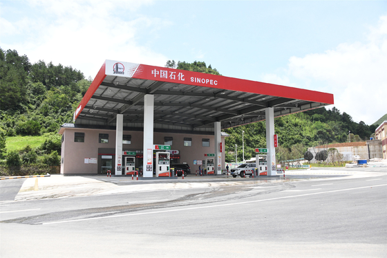 Construção 300m do dossel do posto de gasolina da gasolina de S235JR personalizados
