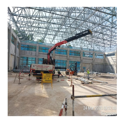 Q345 S355JR ou Q235 S235JR Nodo de estrutura espacial de aço para construção de estruturas de aço
