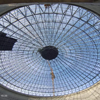 Estrutura de telhado do edifício