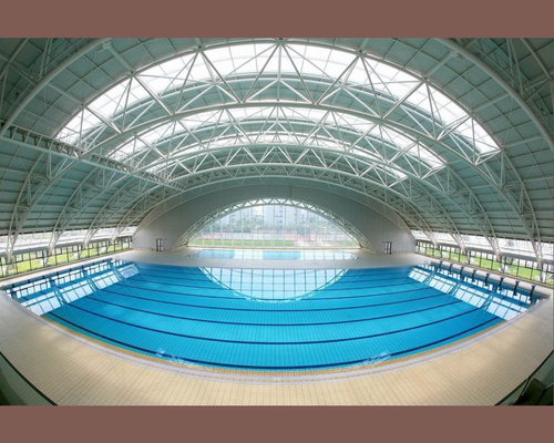 Estruturas de teto de piscinas de aço Soluções duráveis e elegantes