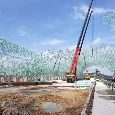 Armazém de estruturas de aço sob medida Armazém industrial pré-fabricado