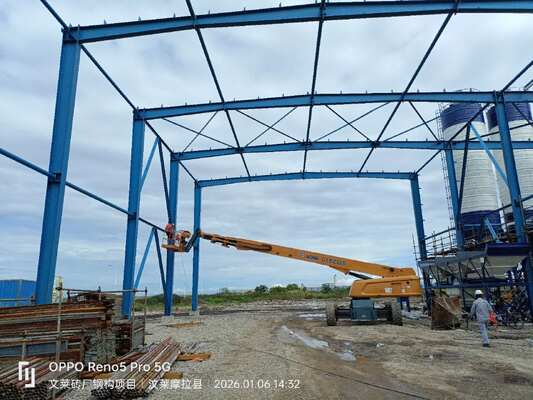 Telhado de armazém de aço Q355 para construção de grandes vãos