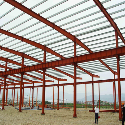 Quadro portal da única baía de Q235B que perfura a construção de aço portal CAD para Hall Shed