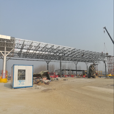 Construção do dossel da plaza de pedágio de Q235B que dobra a instalação galvanizada de Quilk