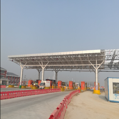 Construção do dossel da plaza de pedágio de Q235B que dobra a instalação galvanizada de Quilk
