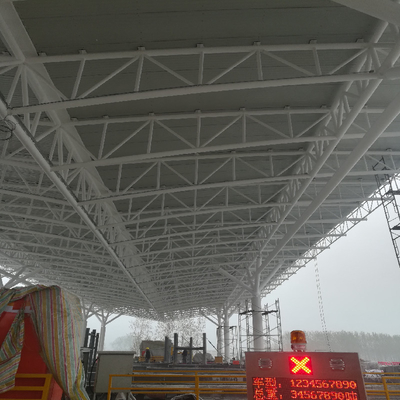 Construção do dossel da plaza de pedágio de Q235B que dobra a instalação galvanizada de Quilk