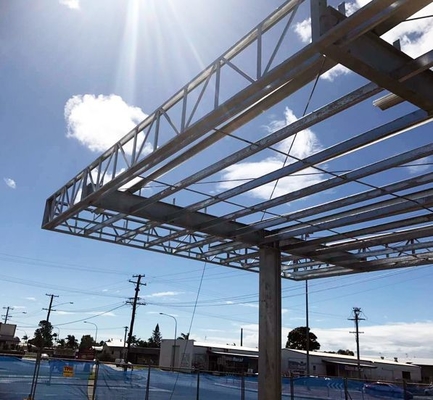 Da construção nova do dossel do posto de gasolina de Q235B período 10m Darkgray grande