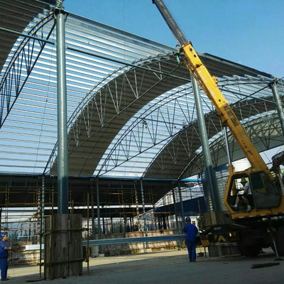 Estrutura de construção pré-fabricada S235JR da armação de aço da luz do GV para a vertente de carvão