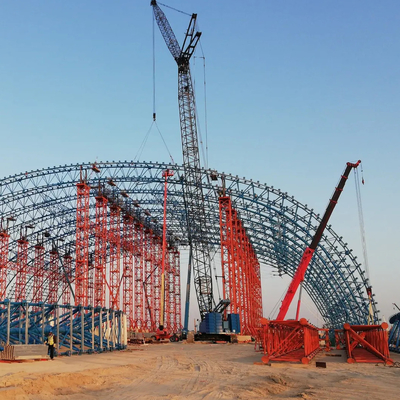 Estrutura de construção pré-fabricada S235JR da armação de aço da luz do GV para a vertente de carvão