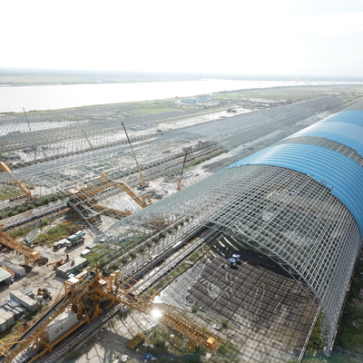 De aço galvanizado do mergulho quente - as construções moldadas arqueiam o quadro estrutural 300m do espaço