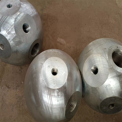 S235JR personalizou o telhado da bola 50-150mm dos componentes do quadro do espaço com cabeça do cone
