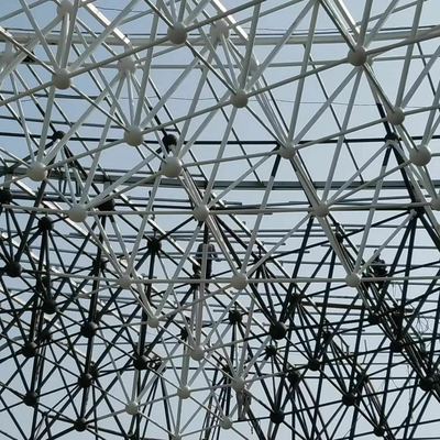 Telhado de aço da construção civil 150mm Rockwool dos quadros do espaço de S355JR para o estádio