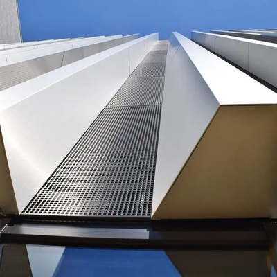 Parede de alumínio portátil 2.5mm do painel da parede de cortina do plutônio de Q355B para a construção exterior