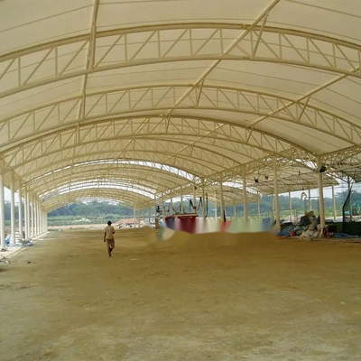 Estrutura da membrana da tensão Q235 que constrói o telhado do plutônio 0.6mm impermeável