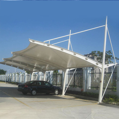 Branco de perfuração do telhado da estrutura 0.6mm da membrana da tensão de Q235 PVDF