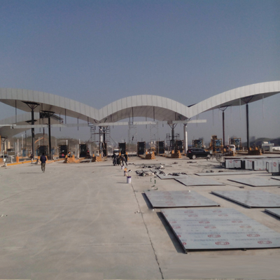 Construção rápida 300m da cabine de pedágio do dossel da plaza de pedágio da instalação de S355JR
