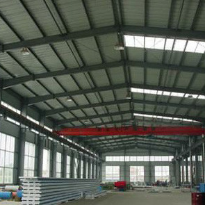 Rigidez portal de aço do telhado da construção civil 0.6mm do quadro de Q235 GB