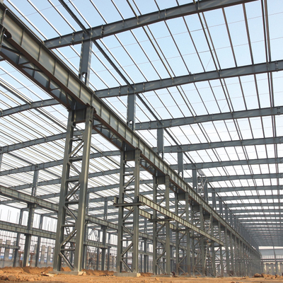 Rigidez portal de aço do telhado da construção civil 0.6mm do quadro de Q235 GB