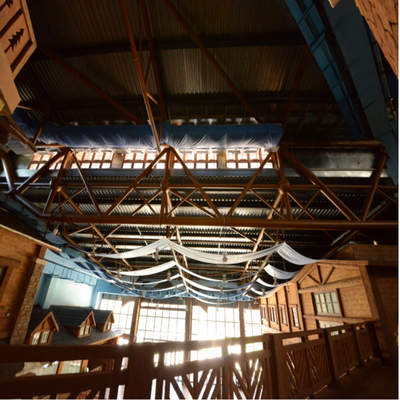 Construção de aço do fardo Q235 que telha o EPS cinzento para o parque temático interno da água