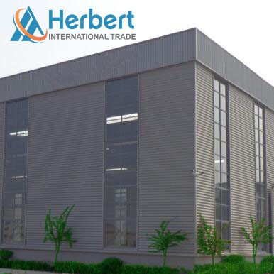Construção de aço Rockwool da estrutura de telhado do armazém da casa pré-fabricada de Q235B