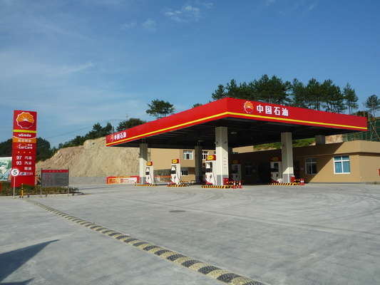 Construção 300m do dossel do posto de gasolina da gasolina de S235JR personalizados