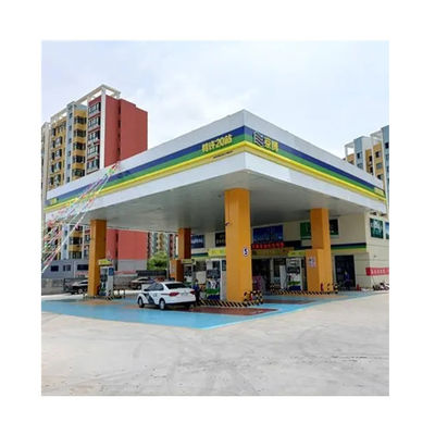 Estruturas de Aço Espaciais para Telhados Postos de Gasolina Sistema de Cobertura para Pedágios ISO GB