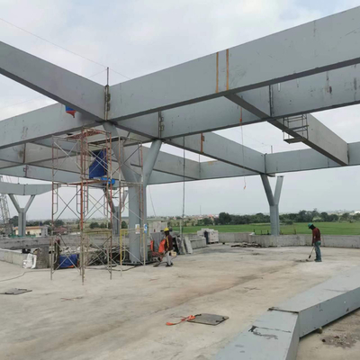 Estrutura de telhado de estrutura de aço Q235 para ferrovia de alta velocidade Jakarta Bandung