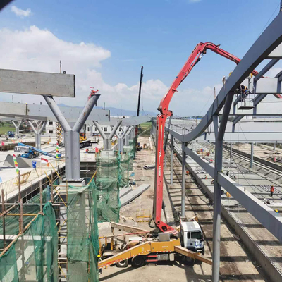 Estrutura de telhado de estrutura de aço Q235 para ferrovia de alta velocidade Jakarta Bandung