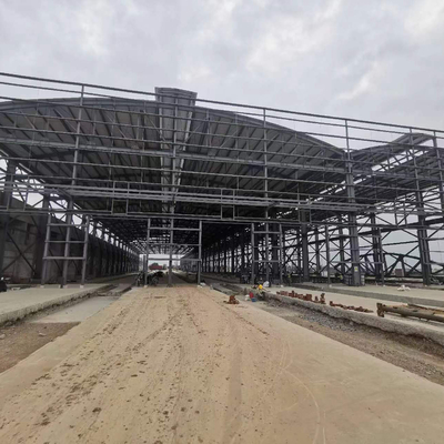 Estrutura de telhado Q355 Steel Frame 50 120mm para armazenamento
