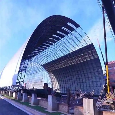 Galpão de carvão de grande extensão Projeto de estrutura de aço Construção de edifício