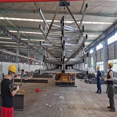 Treliças de telhado de aço pré-fabricadas Q235 Material Superfície galvanizada