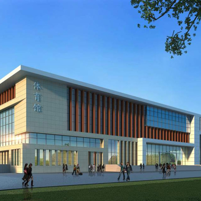 Projeto pré-fabricado do ginásio da construção de aço do grande período