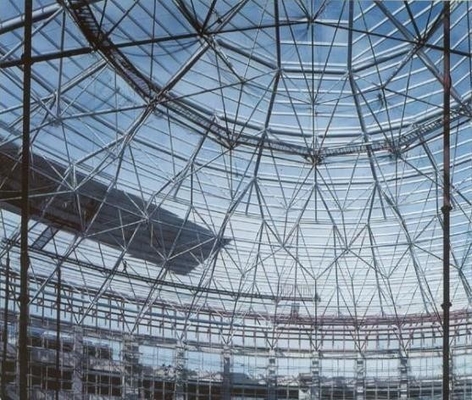 Estrutura de construção clara da armação de aço pré-fabricada para o hangar derramado