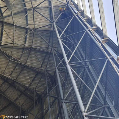 Estrutura de aço leve Q235 pré-fabricada para estrutura de construção de galpão