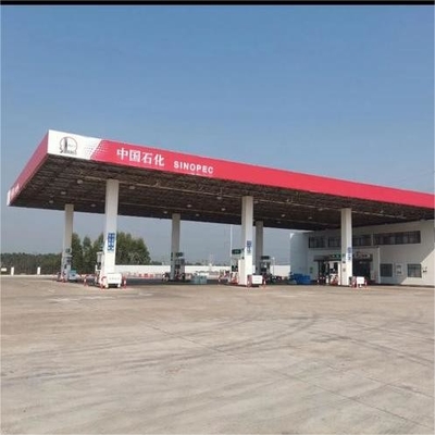 Armação de aço leve pré-fabricada para posto de gasolina para estrutura de construção
