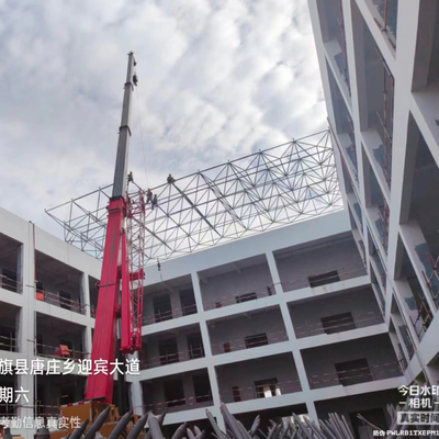 Q235 Estrutura de construção de estrutura de aço leve pré-fabricada Construção escolar de grande diâmetro