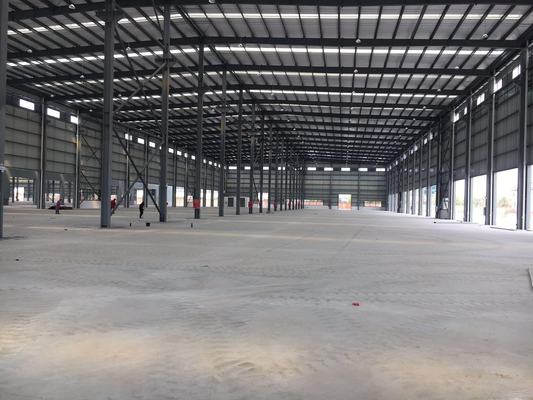 Estrutura de aço pré-fabricada Construção Estrutura de treliça de aço de grande comprimento
