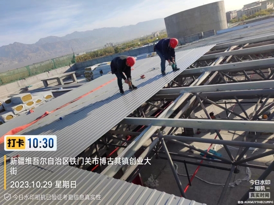 Estruturas de aço de comprimento de comprimento pré-fabricadas Estruturas de telhados de truss de aço