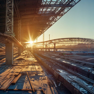 Estruturas espaciais de aço de grande envergadura para a construção eficiente de estações ferroviárias | Soluções robustas e versáteis