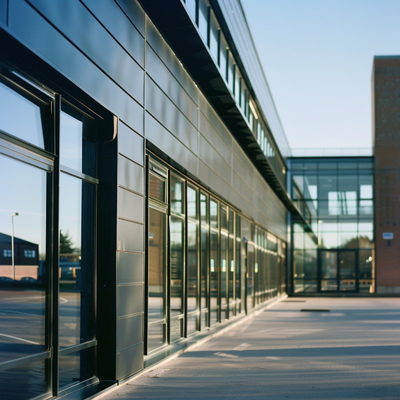 Paredes de cortina de alumínio para edifícios comerciais