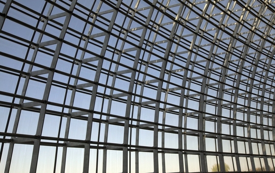 Parede de cortina de vidro térmico e acústico duplo laminado para grandes estações e aeroportos Conforto e eficiência