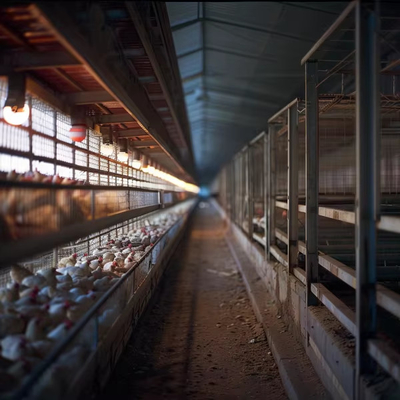 Quadro de portal de aço para as bases de reprodução de aves de capoeira Soluções agrícolas duradouras e eficientes