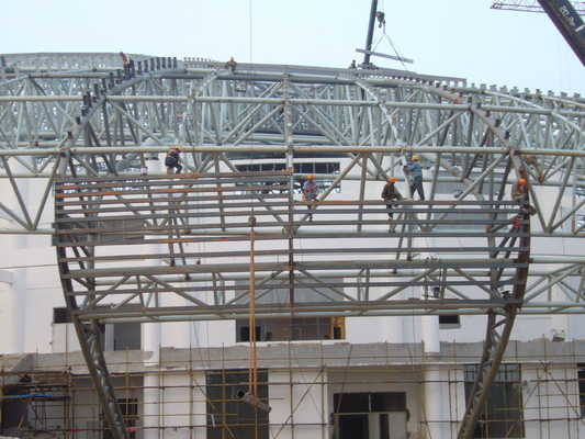 Truss de telhado de aço para commodity Trade Center Lobby Soluções de design elegante e funcional