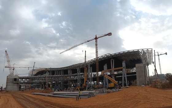 Estrutura do edifício da estação aeroportuária