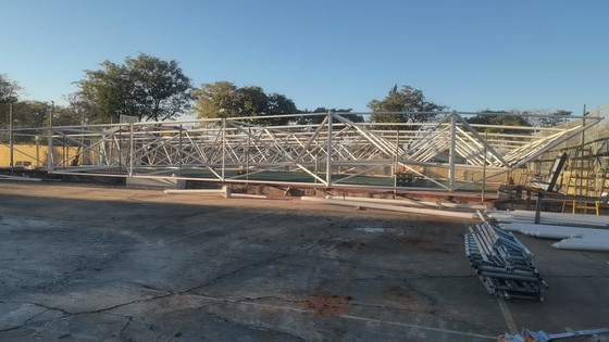 Q345 Conexão de nós pré-fabricados de estrutura espacial Galvanizado GB Estádio desportivo