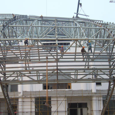 Custom Steel Truss Roof Frame 50 Years Usage Quick Installation