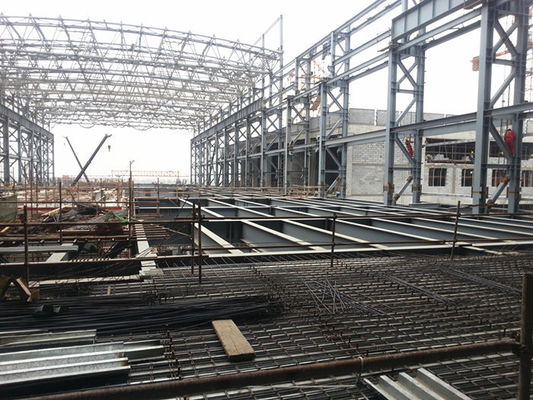 ISO9001:2008/CE/BV Certified Long-span Steel Space Frame with Energy Saving Prefabricated Structure